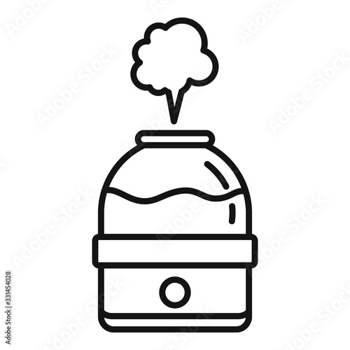 Vapor air purifier icon. Outline vapor air purifier vector icon for web design isolated on white background