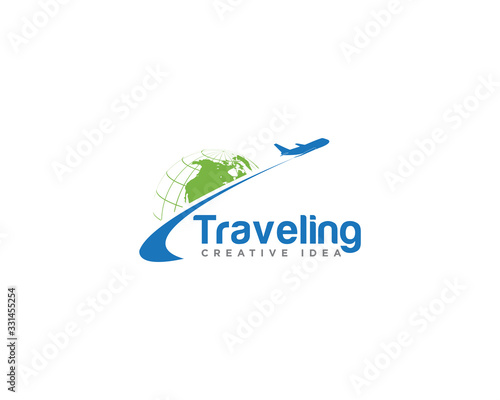 Traveling Logo Icon Design Vector