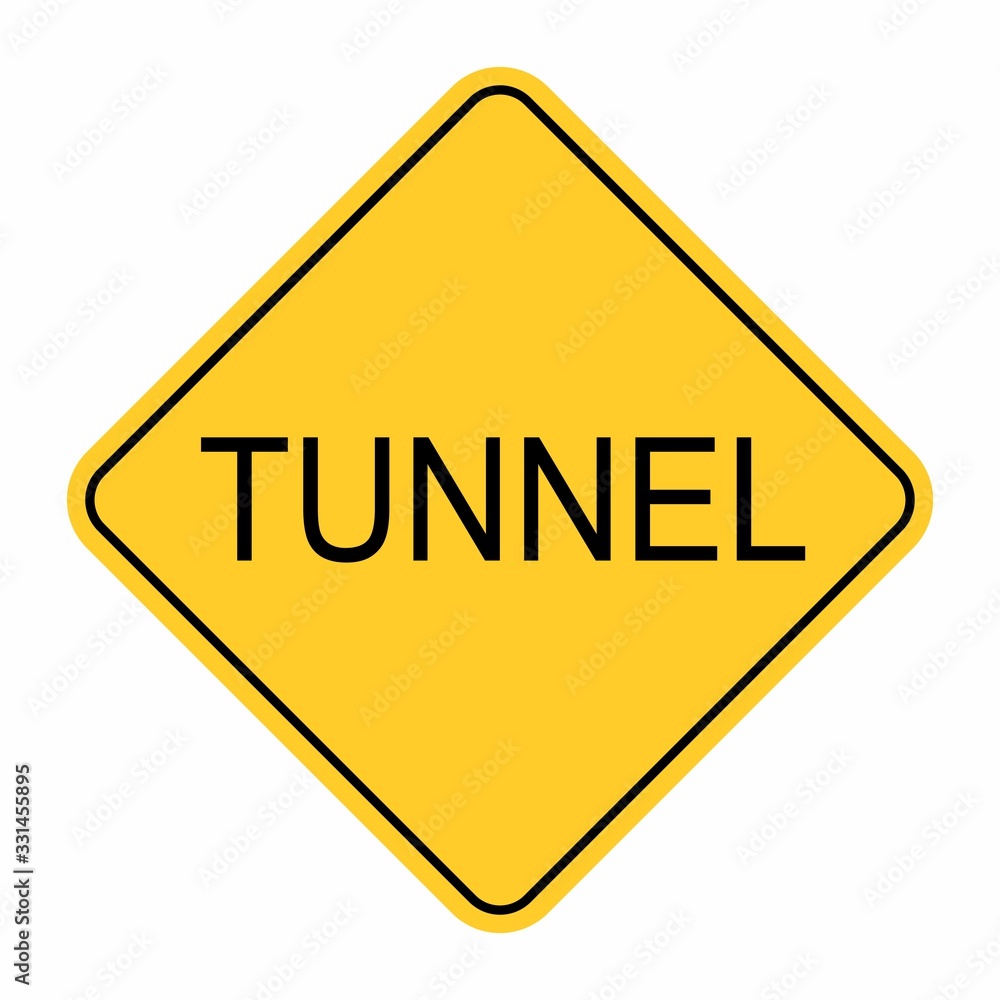 Tunnel traffic sign Tunnel traffic sign