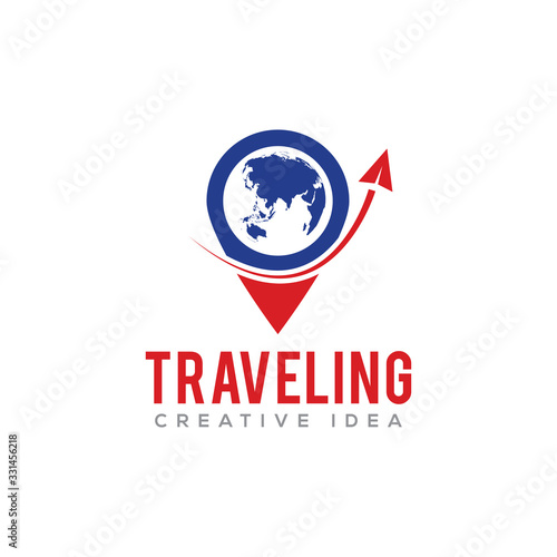 Traveling Logo Icon Design Vector