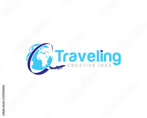 Traveling Logo Icon Design Vector