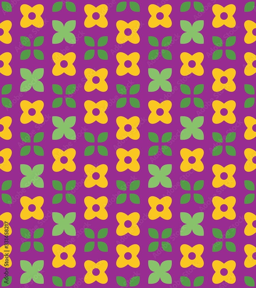 mosaic and mosaic on a seamless spring pattern. mosaic and mosaic on a seamless spring pattern.