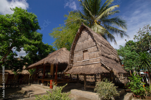 sasak tribe traditional house and granary in sade village, Lombok, Indonesia