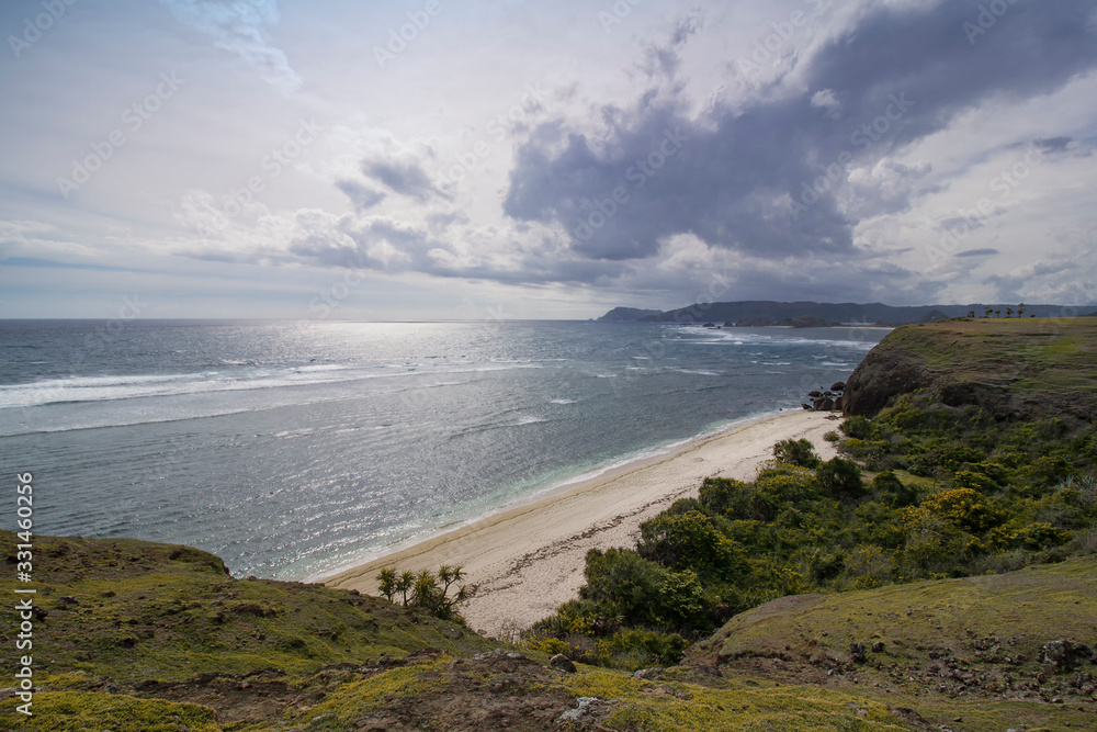 view from bukit merese or merese hill, Lombok island, Indonesia