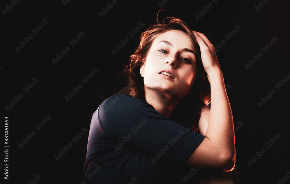 Portrait of a beautiful young woman Portrait of a beautiful young woman