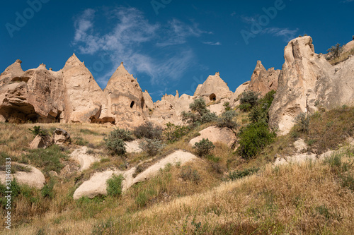 Zelve open air museum ancient city in Cappadocia, Anatolia, Turkey