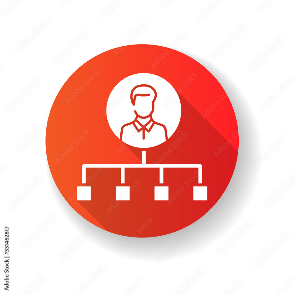 Sourcing red flat design long shadow glyph icon. Talent acquisition, recruitment strategy. Headhunting, candidates selection. Human resources management. Silhouette RGB color illustration Sourcing red flat design long shadow glyph icon. Talent acquisition, recruitment strategy. Headhunting, candidates selection. Human resources management. Silhouette RGB color illustration