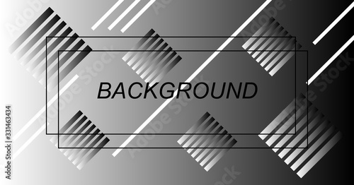 black gradation box background, square ornament background.
