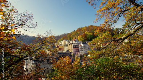 Karlovy Vary - a spa town situated in western Bohemia, Czech Republic