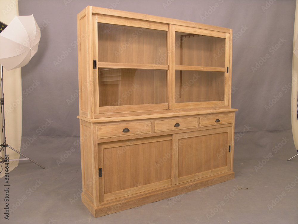 Classy and Modern Luxury Wooden Storage Furniture for Home Interiors Furniture in Factory Isolated Background