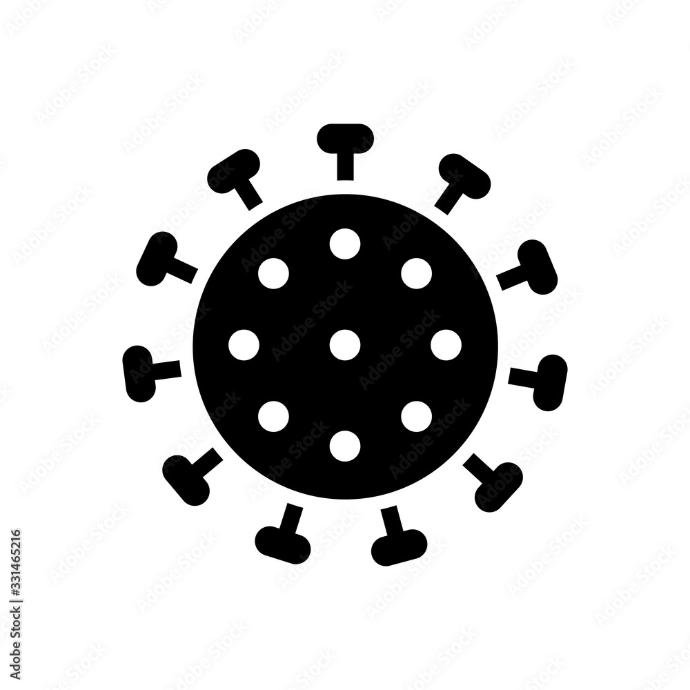corona virus icon design vector template