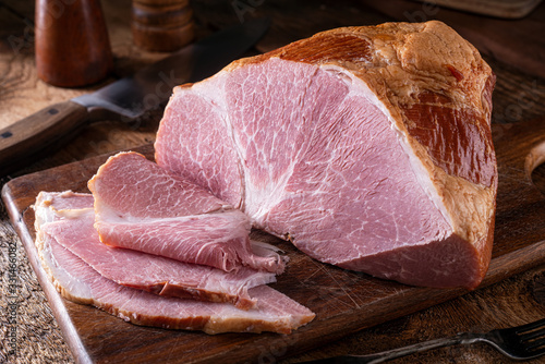 Canvas Print Naturally Smoked Ham
