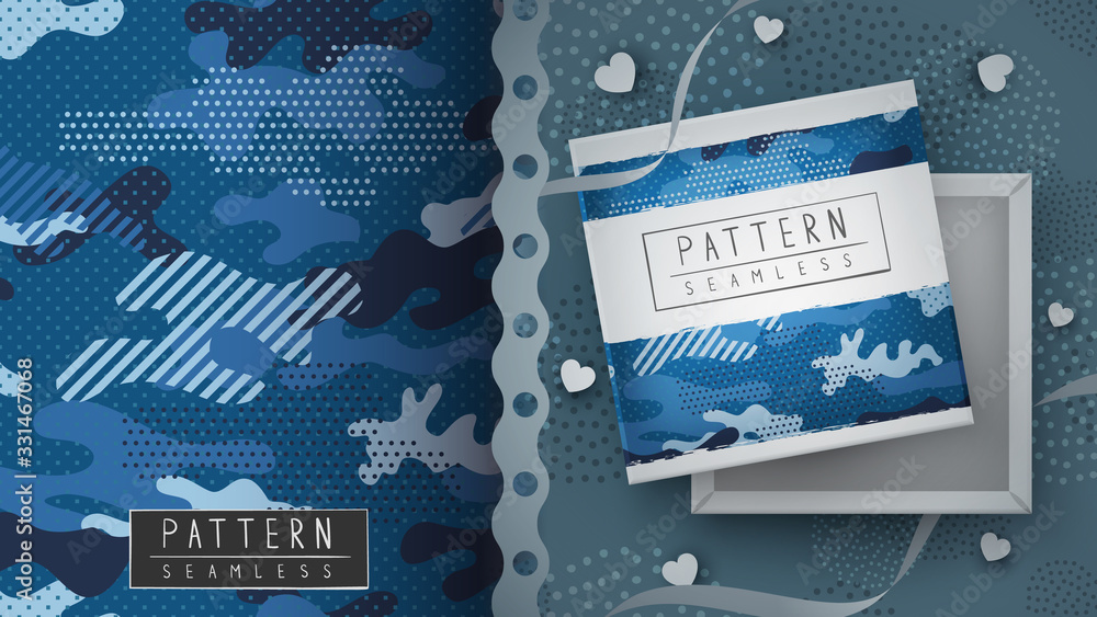 Camouflage military seamless pattern - idea for print.