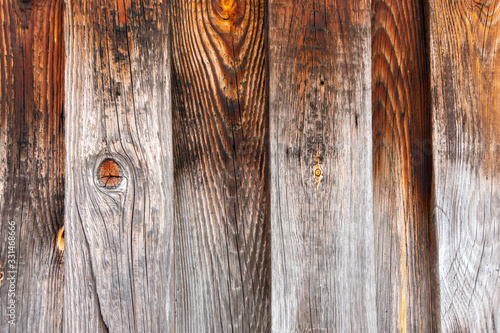 Wood texture with natural pattern for design and decoration. Old fence wood