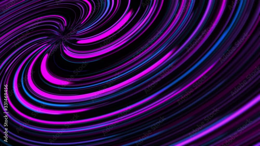 Abstract neon animation of swirl lines. Retro style motion design background Abstract neon animation of swirl lines. Retro style motion design background