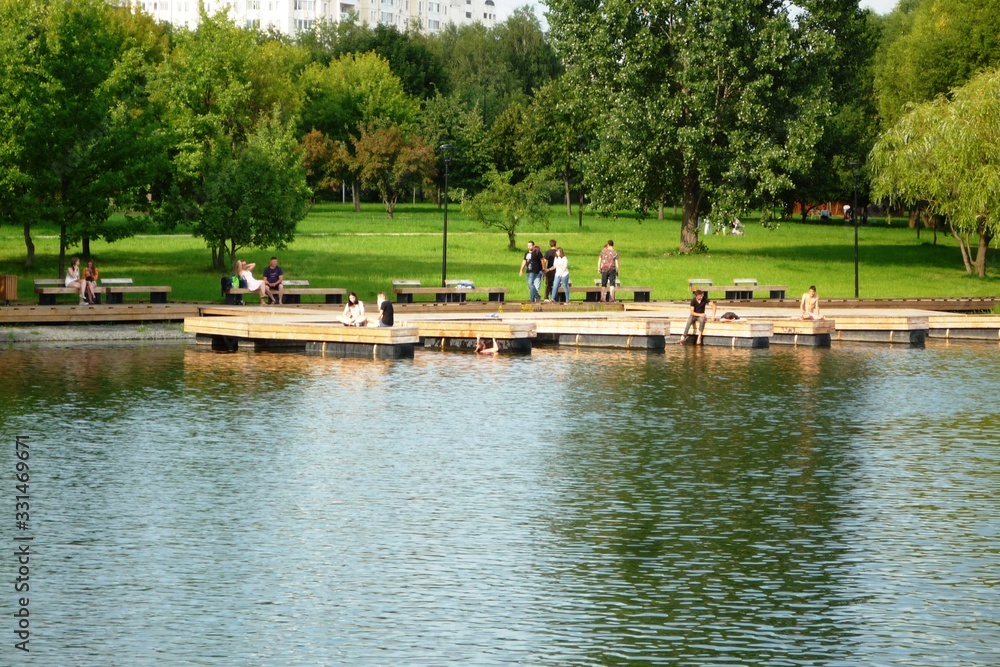 lake in the park