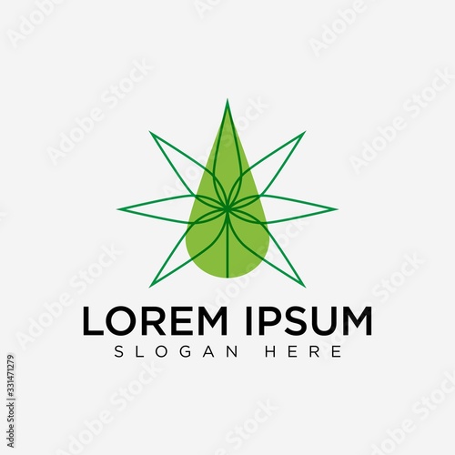 cannabis logo design for healthcare and medical lab business