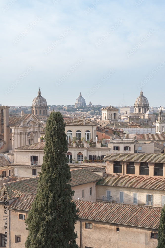 Rome skyline from Capitoline Hill
