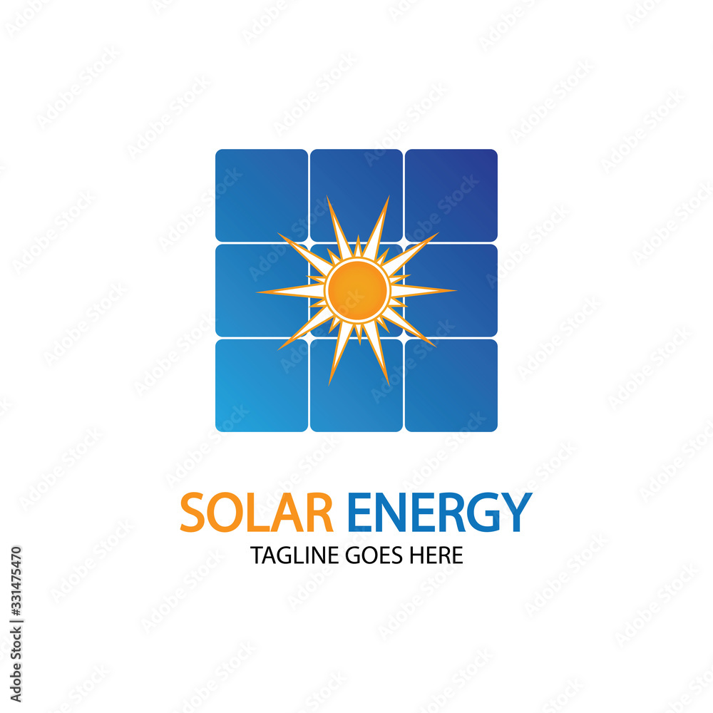 Sun solar energy logo design template. solar tech logo designsv Sun solar energy logo design template. solar tech logo designsv