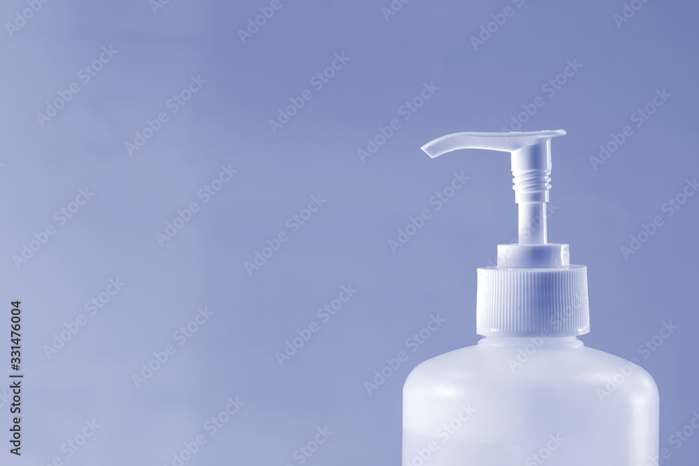 COVID-19 prevention - hand sanitizer to wash hands for corona virus prevention. Alcohol based antimicrobial disinfectant product for airport, hospital, healthcare and home COVID-19 prevention - hand sanitizer to wash hands for corona virus prevention. Alcohol based antimicrobial disinfectant product for airport, hospital, healthcare and home