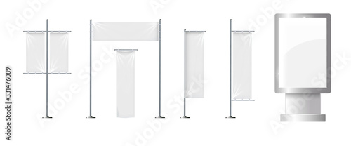 flag, mockup, beach, brand, stand, event, outdoor, blank, banner, isolated, curved, promo, vector, white, 3d, design, exhibition, pole, sign, template, background, billboard, drape, fabric, portable, 