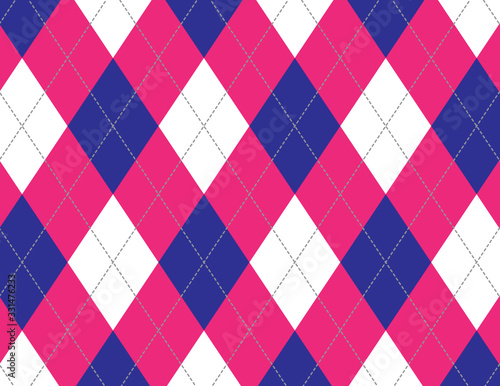 Navy Blue and Hot Pink Argy...