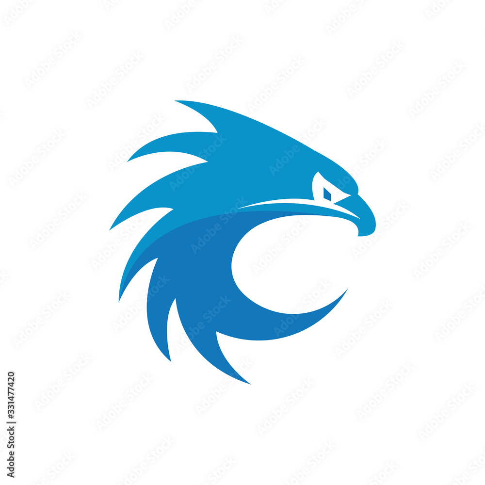 Blue eagle graphic design template vector isolated Blue eagle graphic design template vector isolated