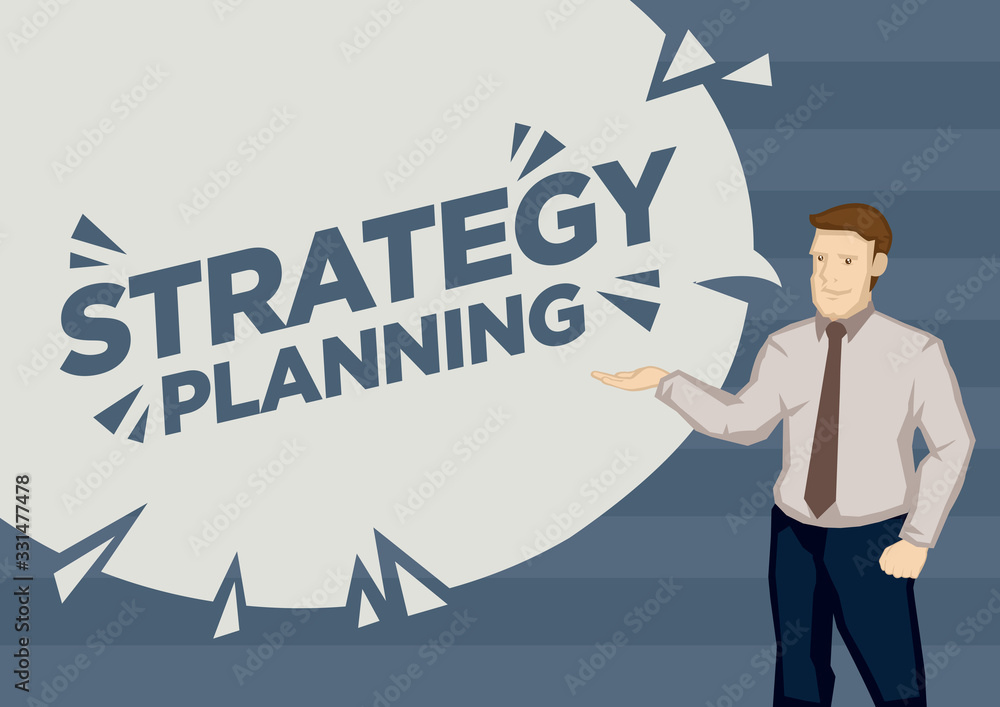 Businessman presentation on the topic of strategy planning. Businessman presentation on the topic of strategy planning.