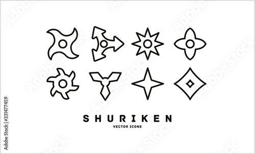 Принти на полотні [Shuriken] vector icons