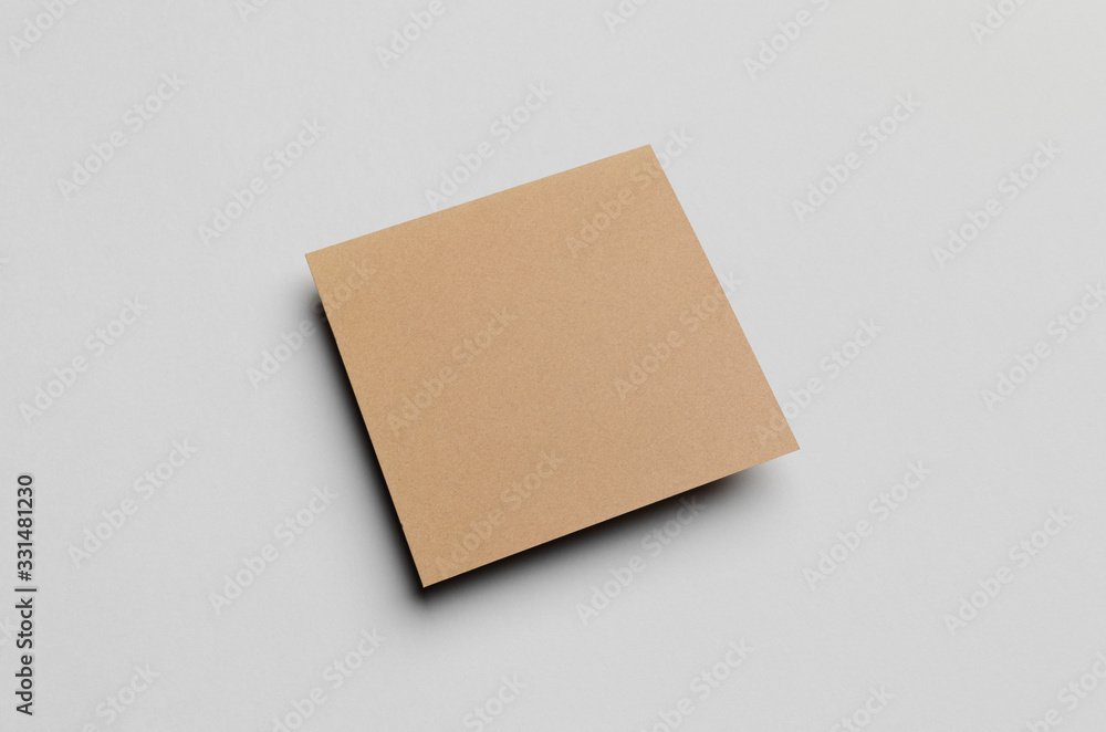 Kraft Square Flyer / Invitation Mock-Up Kraft Square Flyer / Invitation Mock-Up