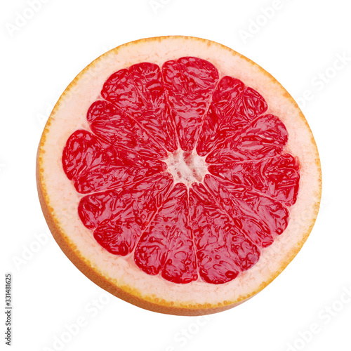 grapefruit isolated on a white background.