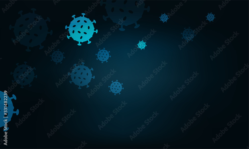 illustration graphic vector of corona virus in wuhan,corona virus infection. 2019-nvoc virus.corona virus microbe. Corona