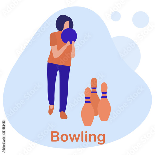 Vector Bowling Club People Player Win Sport Game