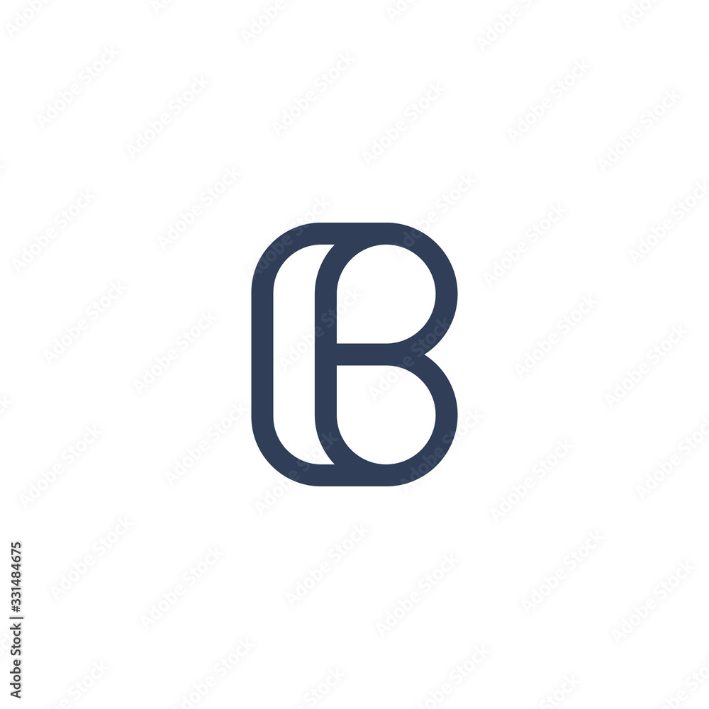 Obraz premium Letter B Logo Template Vector. B monogram logo vector. B symbol vector.
