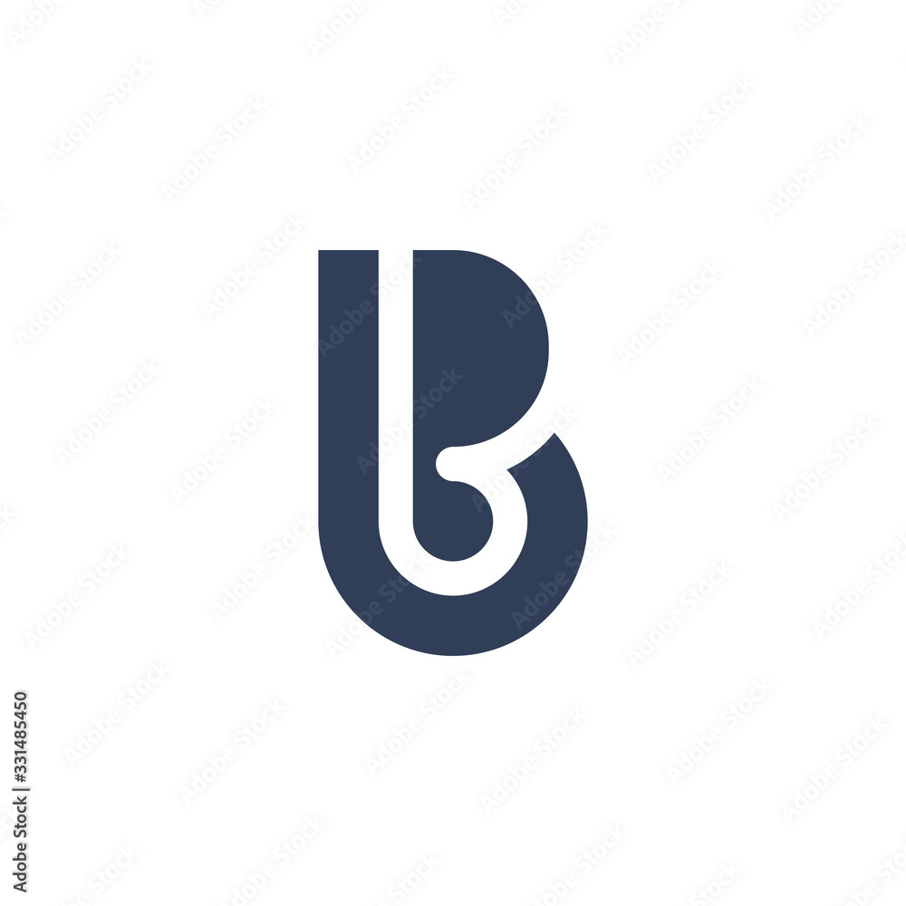 Letter B Logo Template Vector. B monogram logo vector. B symbol vector. Letter B Logo Template Vector. B monogram logo vector. B symbol vector.