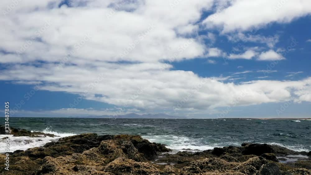 Küste bei Faro auf Fuerteventura: Time Lapse, HD, 1920x1080, 25 fps Küste bei Faro auf Fuerteventura: Time Lapse, HD, 1920x1080, 25 fps