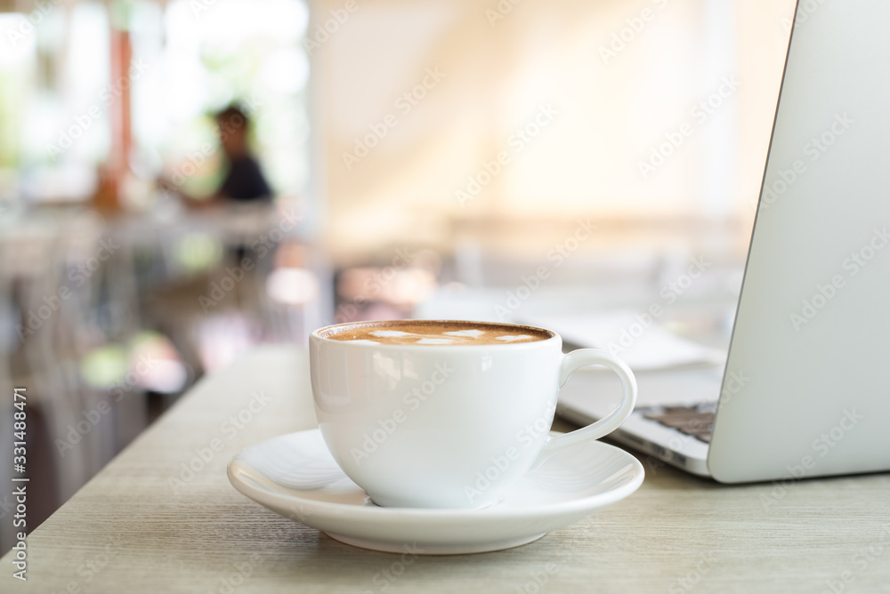 Fototapeta premium Coffee shop co-working space