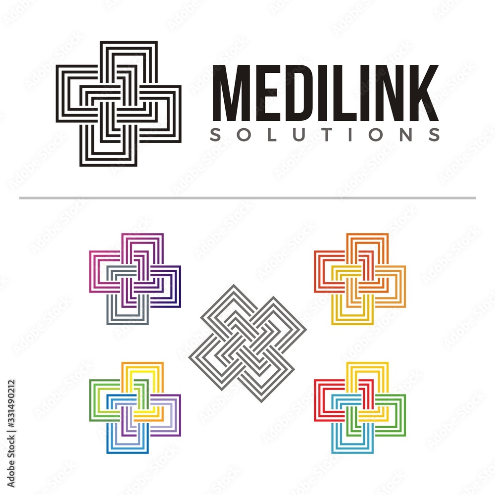 Abstract Link Connection Logo Abstract Link Connection Logo