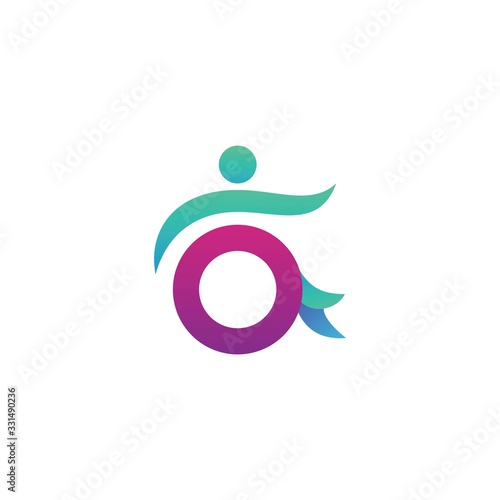 disability logo design vector