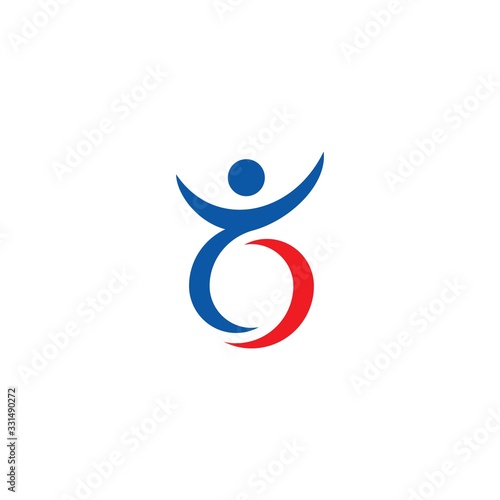 disability logo design vector