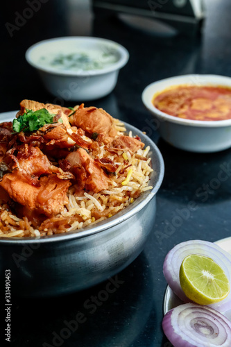 Photography Boneless Chicken Dum Biryani