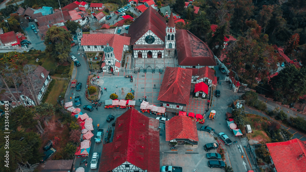Fototapeta premium Church of the people of Colonia Tovar, Aragua - Venezuela