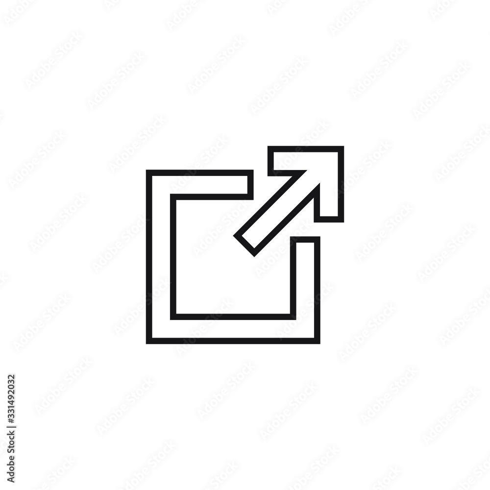 External link icon, vector illustration External link icon, vector illustration