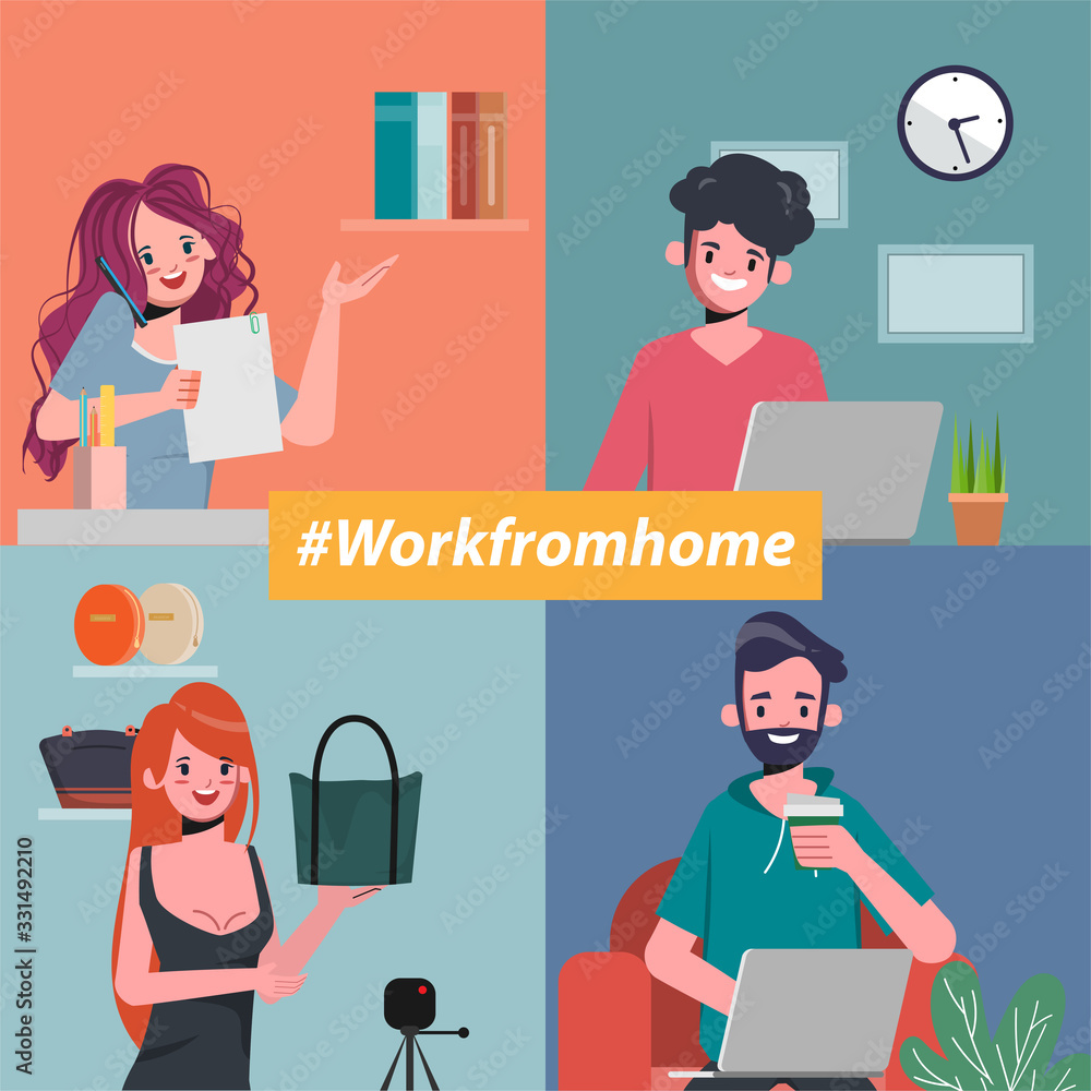 Employees are working from home to avoid spreading the coronavirus. Employees are working from home to avoid spreading the coronavirus.