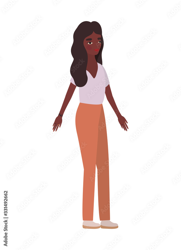 Isolated avatar woman vector design Isolated avatar woman vector design