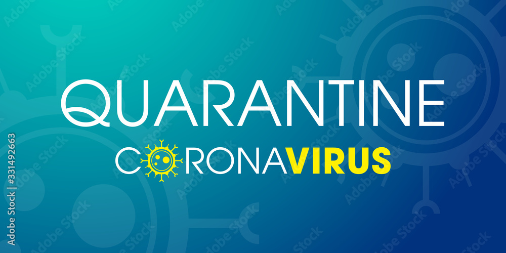 Quarantine - social distancing during the Covid-19 coronavirus epidemic Quarantine - social distancing during the Covid-19 coronavirus epidemic
