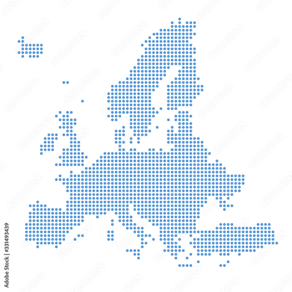 Fototapeta premium mapa Europy