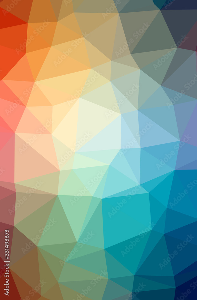 Illustration of abstract Blue, Red, Green And Yellow vertical low poly background. Beautiful polygon design pattern. Illustration of abstract Blue, Red, Green And Yellow vertical low poly background. Beautiful polygon design pattern.