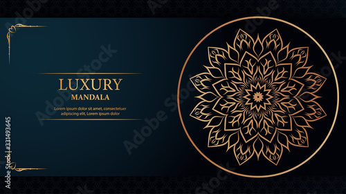 Luxury mandala arabesque ornamental background