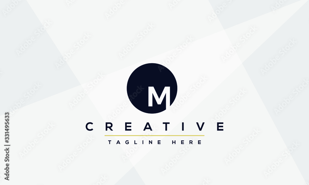 Unique modern creative elegant Letter M logo design or MM initials ...